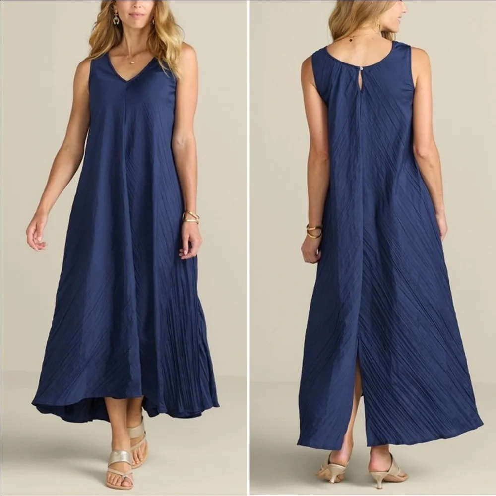 Soft Surroundings Elegant Blue Maxi Dress - Picture 1 of 5